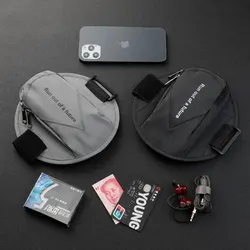Outdoor Sports Running Fitness Mobile Phone Arm Bag Night Running Reflective Safety Wrist Bag Men and Women 6.5-Inch