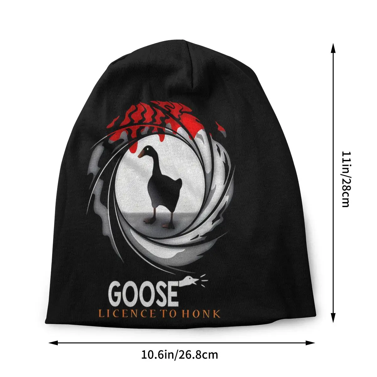 Goose Funny Outdoor Thin Hats Licence To Honk Untitled Art Game White Bonnet Hipster Skullies Beanies Caps