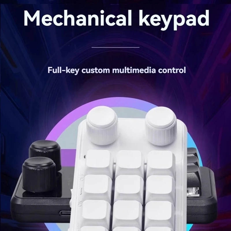 Programming Macro Custom Wired Keyboard RGB 12 Key Copy Paste Button Mini Gaming Keypad Hotswap Macropad