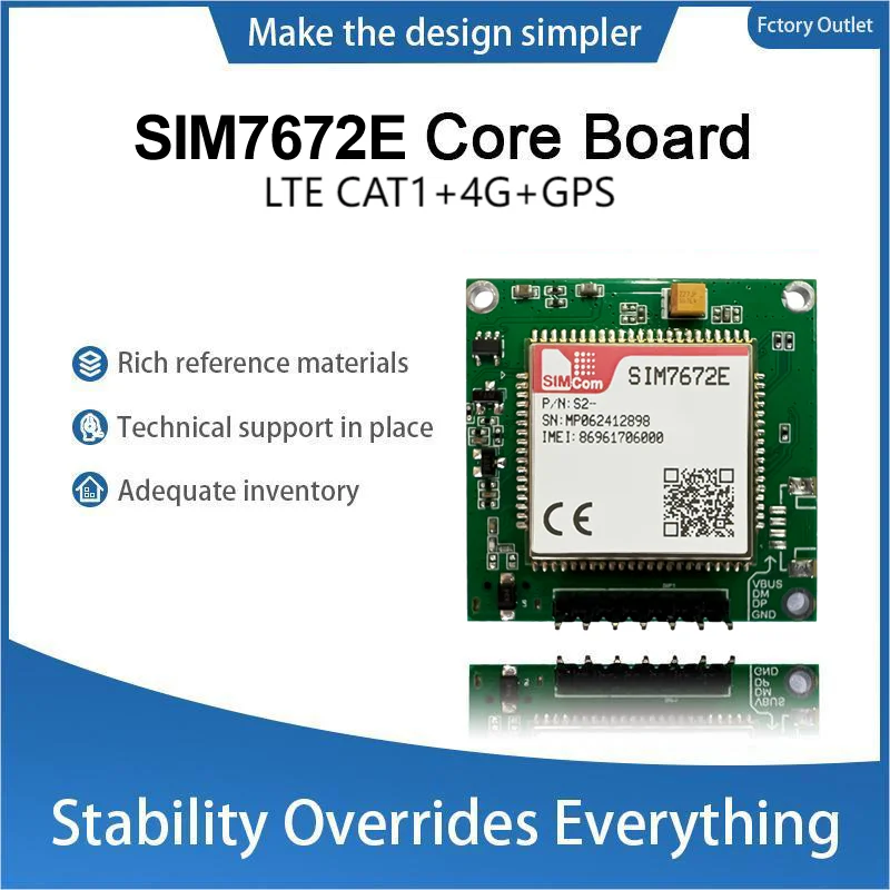 SIMcom SIM7672E SIM7672E-MGNV SIM7672E-LNGV Core Board, chip Qualcomm, supporto dati + GNSS (opzionale) senza voce.