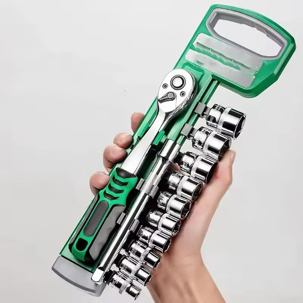 

Socket Sleeve Wrench Tools Kit Set Automotive Repair Hand Tools Carpentry Tools Ratchet Wrench Set 1/4 3/8 1/2 Spanner Tools