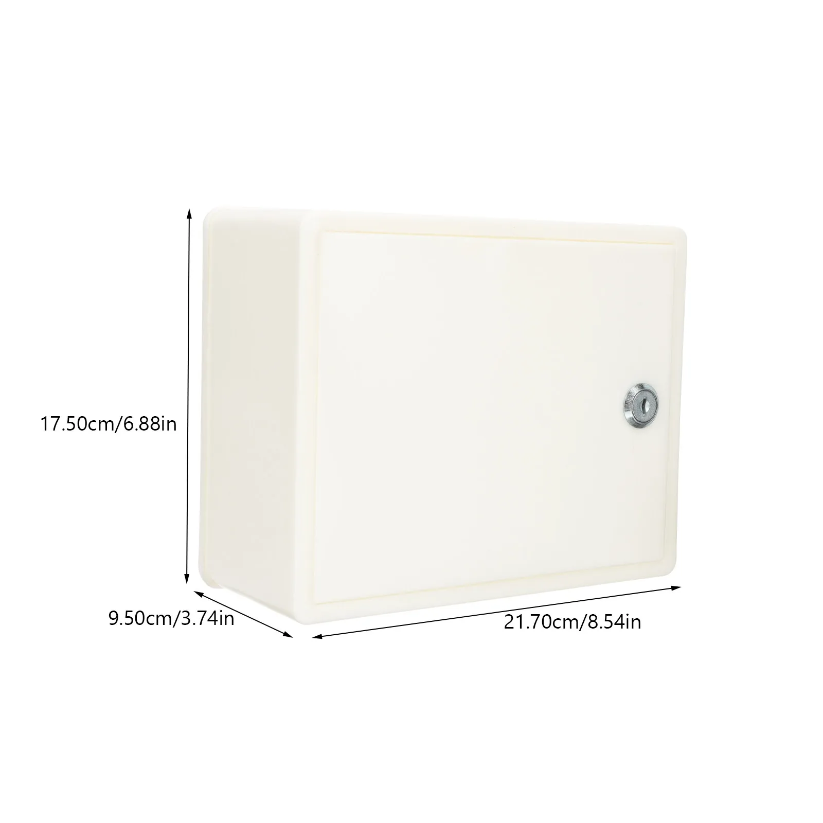 Simple Style Wall Mounted Milk Box Plastic Mailbox with Lock for Home Outdoor Wall Mount Letter Box Lockable Hanging Mail Boxes