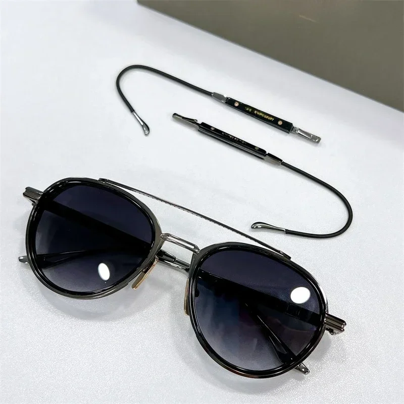 

Outdoor Sunglasses Ladies with Replaceable Leg Model EPILUXURY F Round Alloy Mac One Sunglasses Men Oculos De Sol Masculino