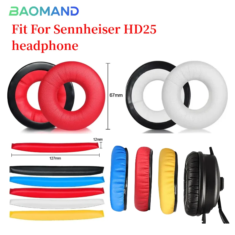 

Ear pads for Sennheiser HD25 replacement Earpads Mesh cloth Memory Covers Sponge Soft Protein Accessories