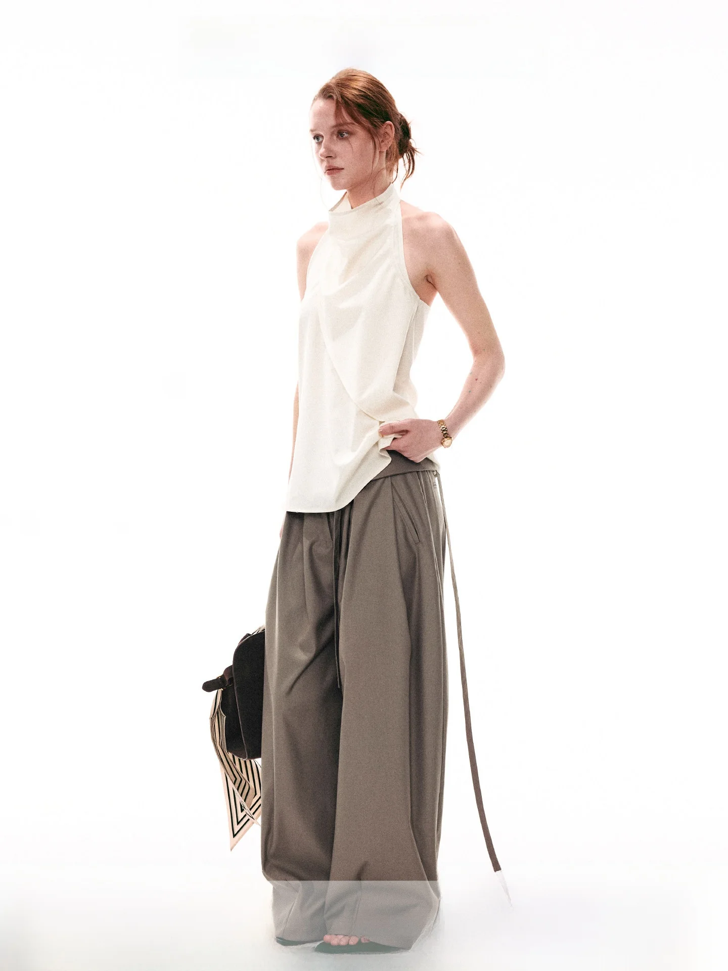 

Повседневный свободный летний топ для женщин, безрукавка с вырезом на шее, укороченная модная верхняя одежда без вкладышей для груди