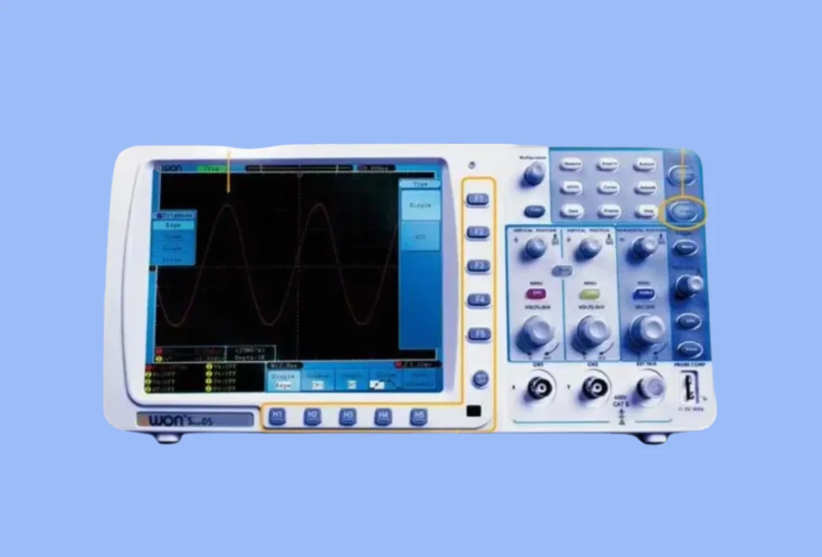 OWON SDS8302V الذاكرة العميقة ملتقط الذبذبات الرقمي 300MHz 2.5GS/s 8 "LCD 10M FFT LAN VGA واجهة #1