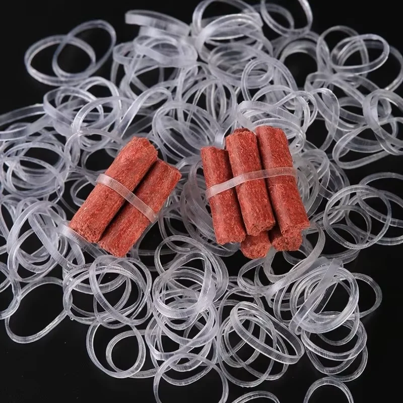 Large medium small Transparent white rubber band disposable hair ring bundle product environmentally friendly durable leather