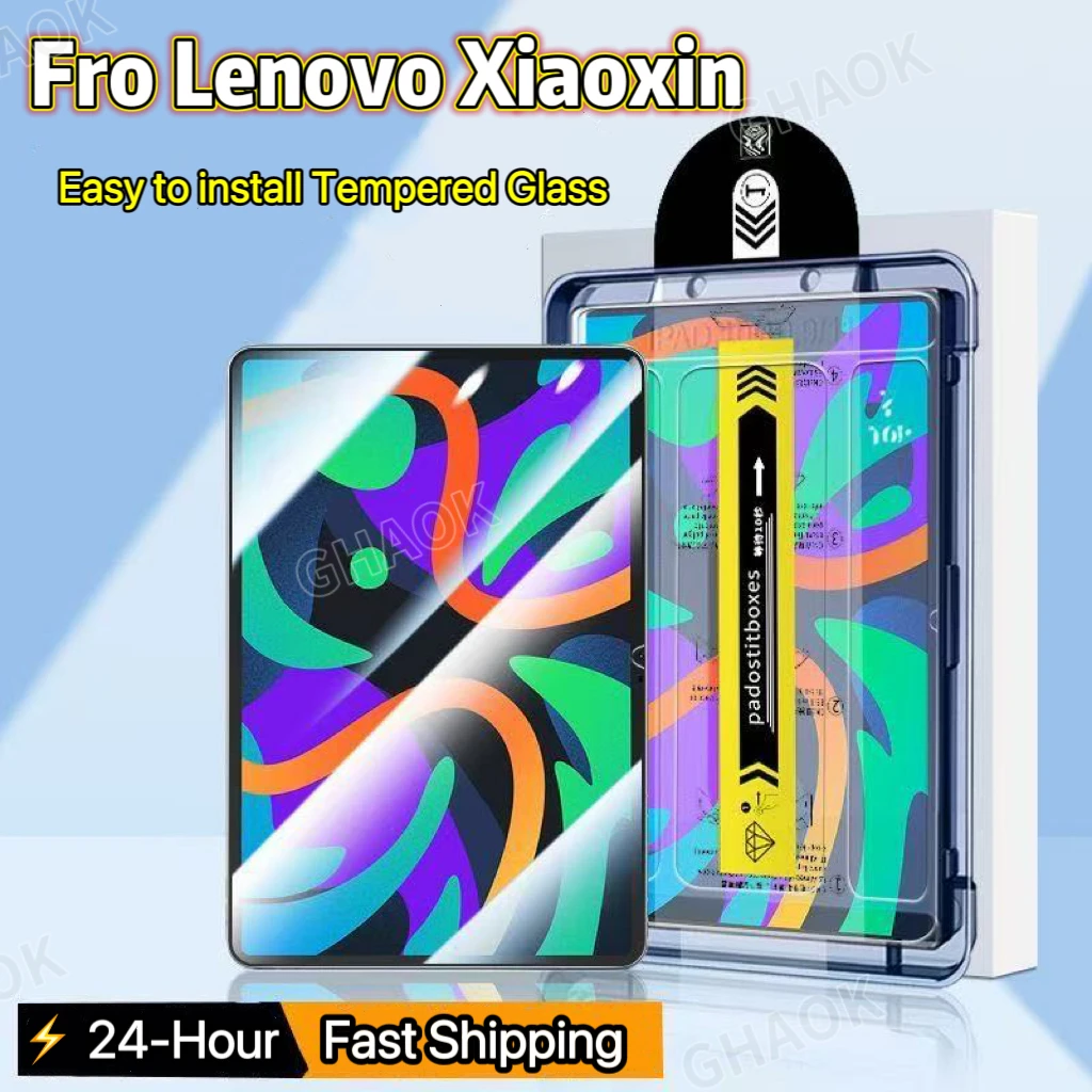 

Легко устанавливаемый инструмент из закаленного стекла для Lenovo Xiaoxin Pad 2024, 11-дюймовая защитная пленка для экрана Pad Pro 12,7 2025 Pro Y700 HD