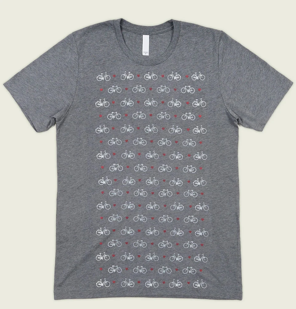 

American Retro Bicycle Pattern ort Sve T-irt ex Classic Simple Sle Cotton round Ne Printed Casual Summer Top