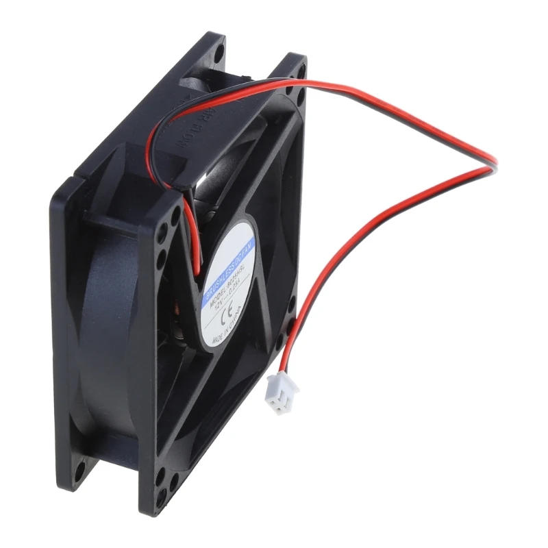 80mm Sleeve Bearing Silent Cooling Fan for DC 12V 2Pin 8025 for DC Brushless Quiet for 3D Printer PC Computer for Case