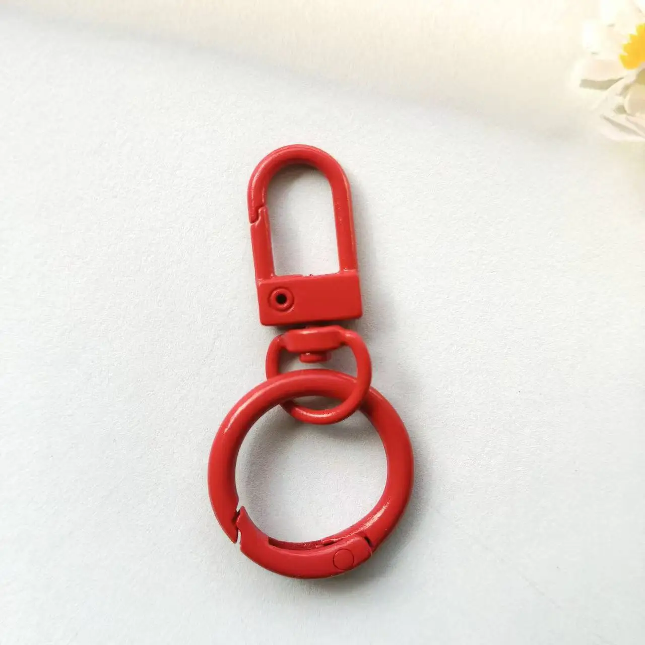 10/20/50pcs Random Color Keyring Lobster Clasp Hooks With Adjustable Buckle For Making Keychain DIY Bags Doll Hook Jewelry image 5