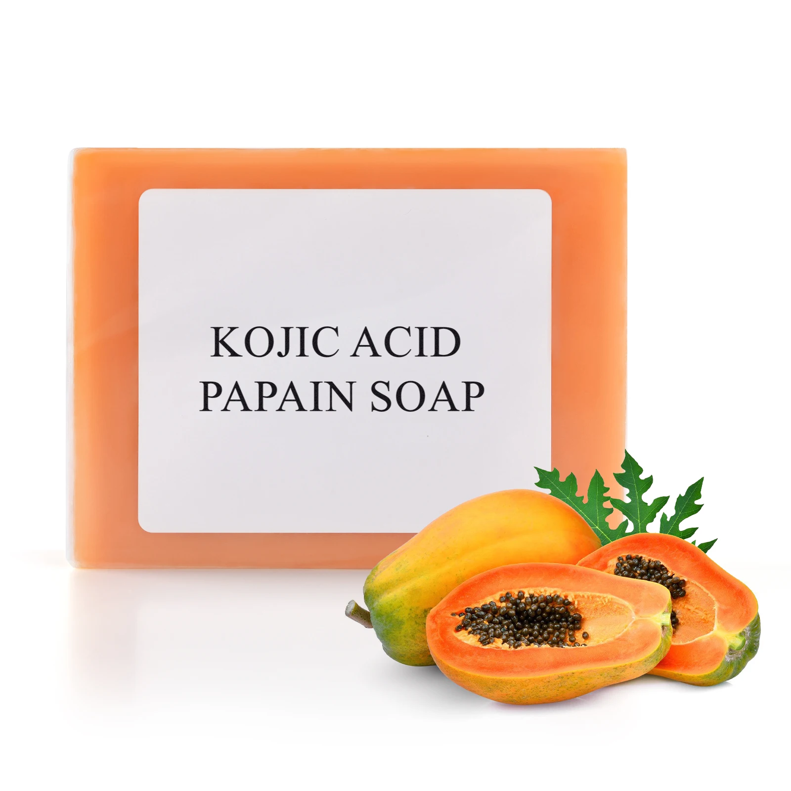 

1/2 шт., 142 г, мыло ручной работы с койевой кислотой Papain, мыло для очищения лица, увлажняющее мыло с ароматом кожи