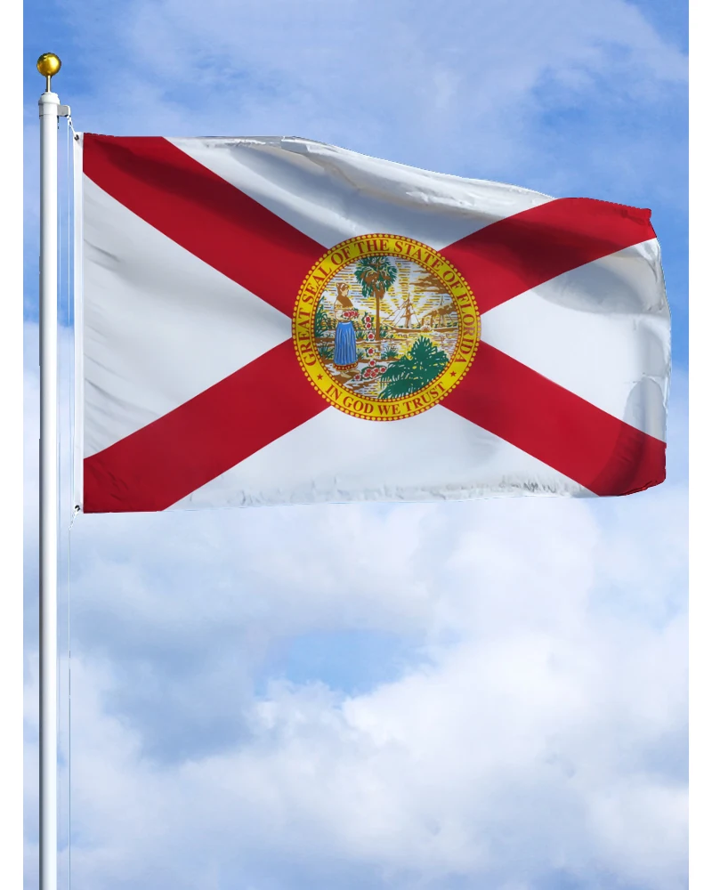 60×90 90x150 120×180CM Florida Flag Polyester Printed Banner US state Tapestry For Decor