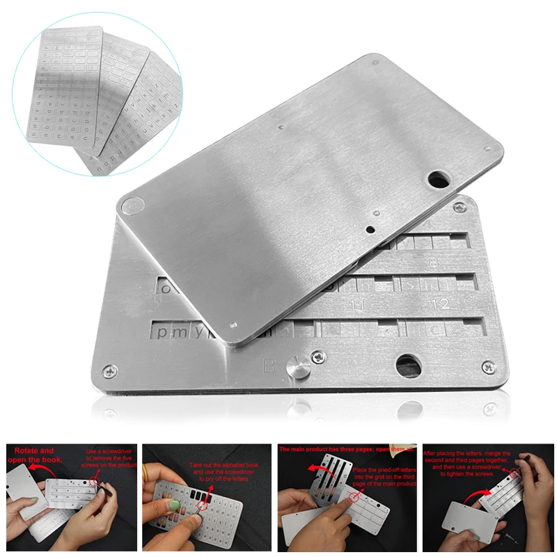 Crypto Wallet Cold Wallet Crypto Bit Mechanical Code Recorder For Bitcoin Hardware Cold Backup Mechanical Code Record Book