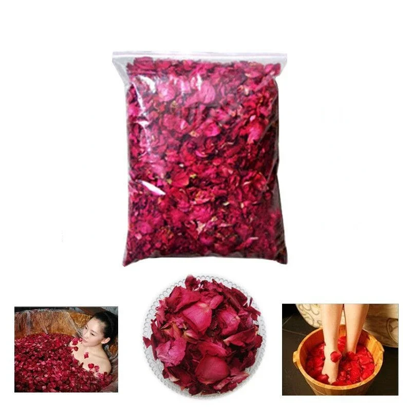 30/50/100g Romantic Natural Dried Rose Petals Bath Dry Flower Petal Spa Whitening Shower Aromatherapy Bathing Supply