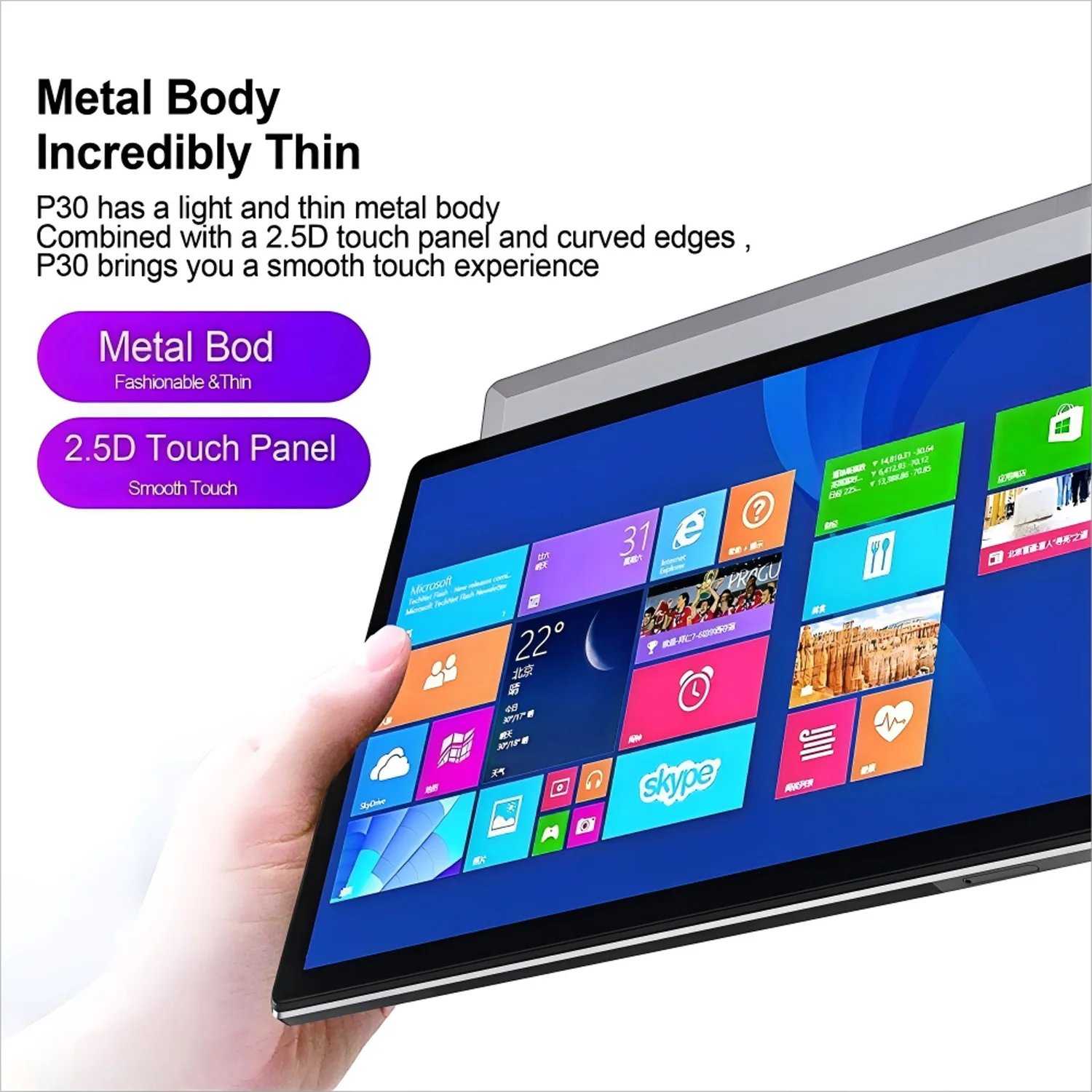 New P30 Pad Android Tablet 10.1 Inch Octa Core 8GB RAM 256GB ROM 4G Network AI Speed-up 5G Wifi 6000mAh Tablet PC Android 13.0