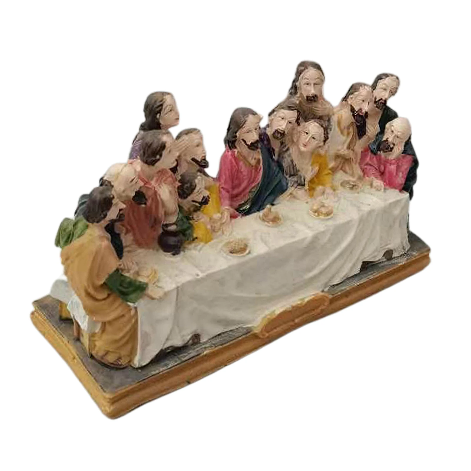 The Last Supper Religious Scene Statue Figurine Home Decoration of