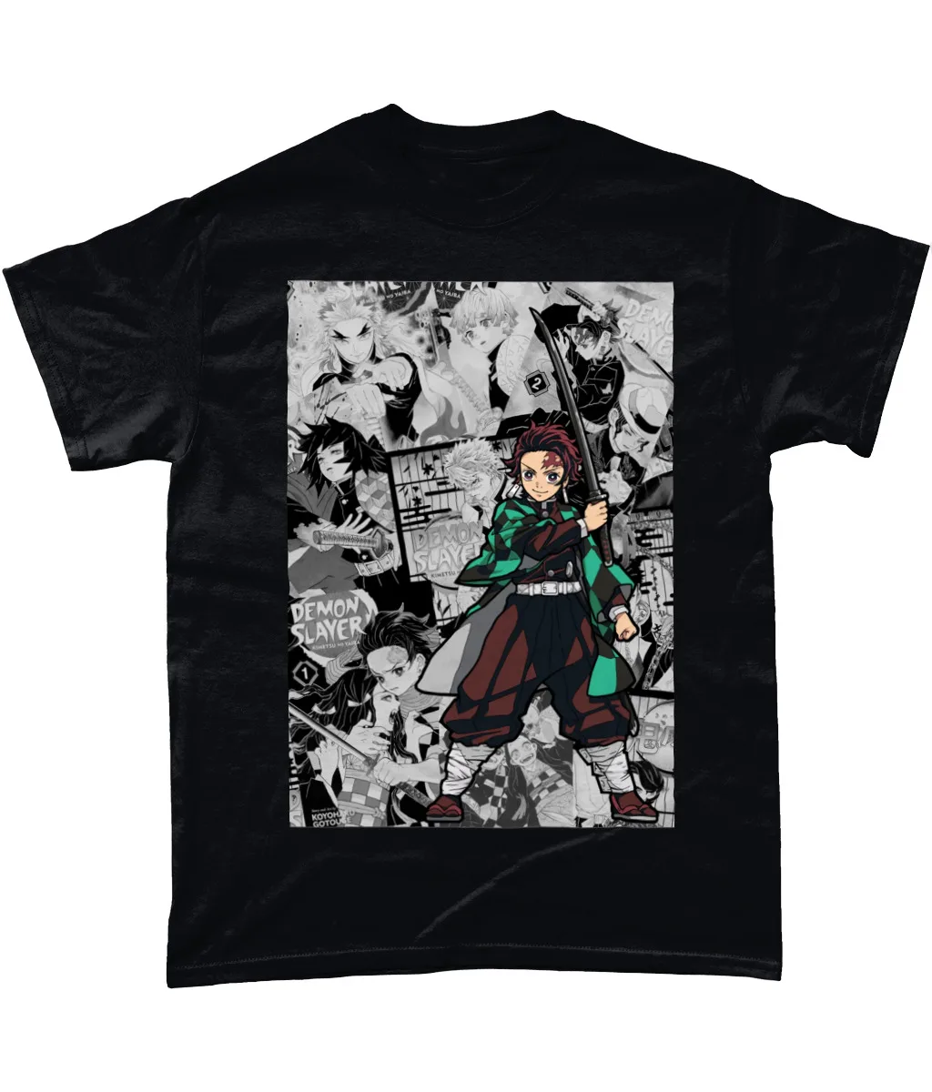 

Tanjiro Demon Slayer Manga Strip Anime Unisex Tshirt T-Shirt Tee ALL SIZES