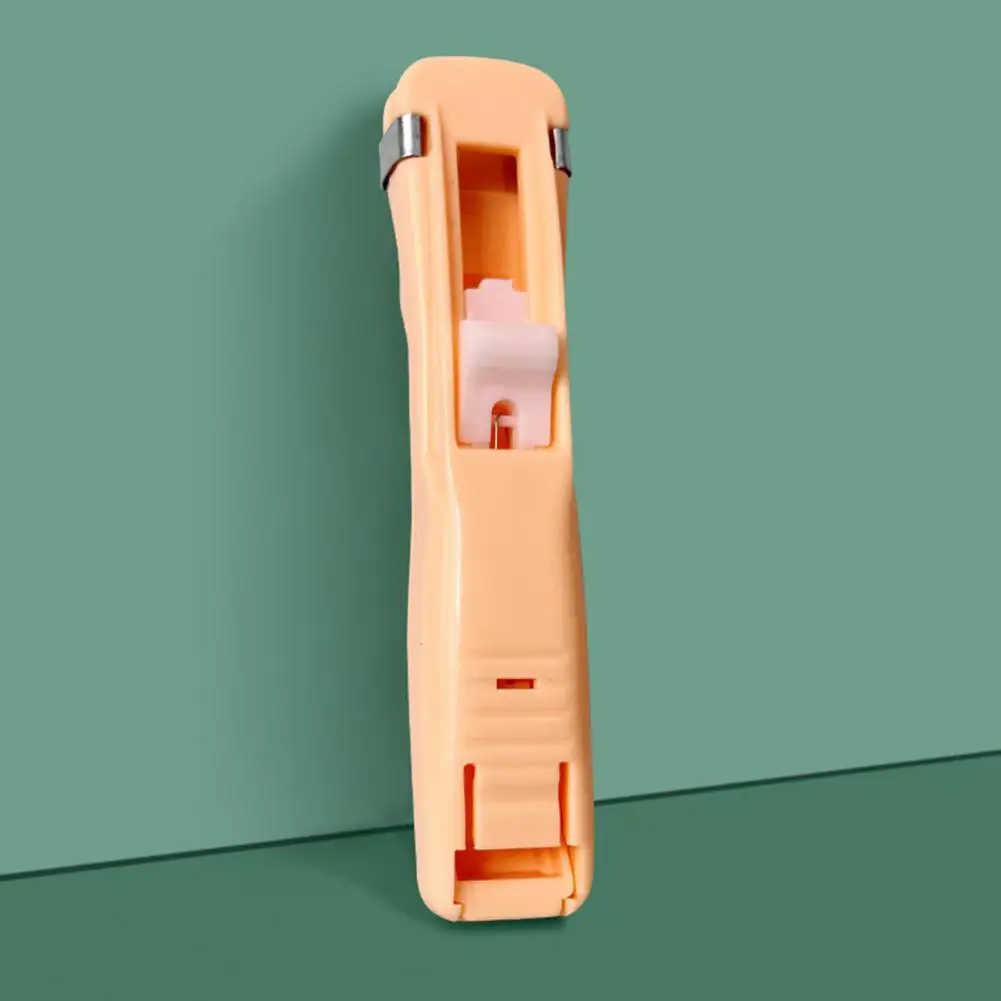 Practical Paper Clam Labor-saving Stapler Clip 50 Stapler Clips Handheld Paper Clip Dispenser  Multi-purpose