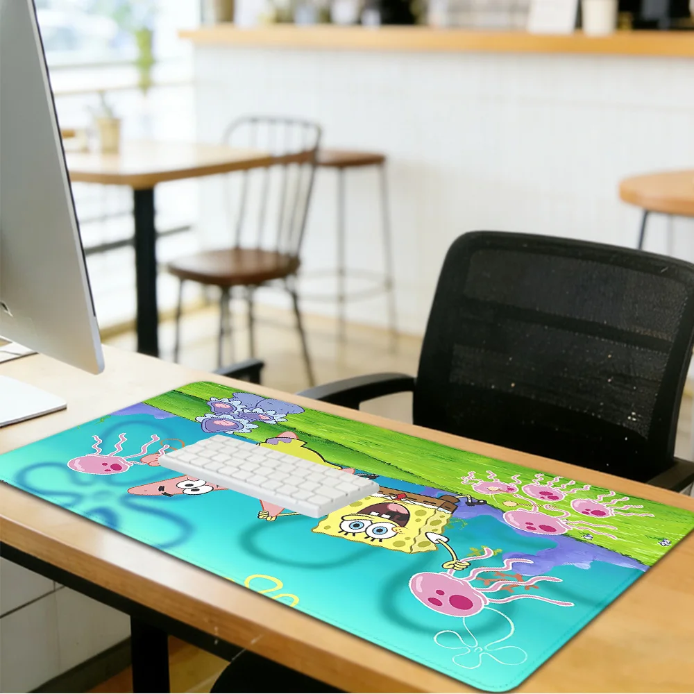 Large Mouse Pad S-Spongebobes Washable Non-slip Rubber Office And Gaming Computer Desktop Mat ,Desk Pad ,Computer Accessories