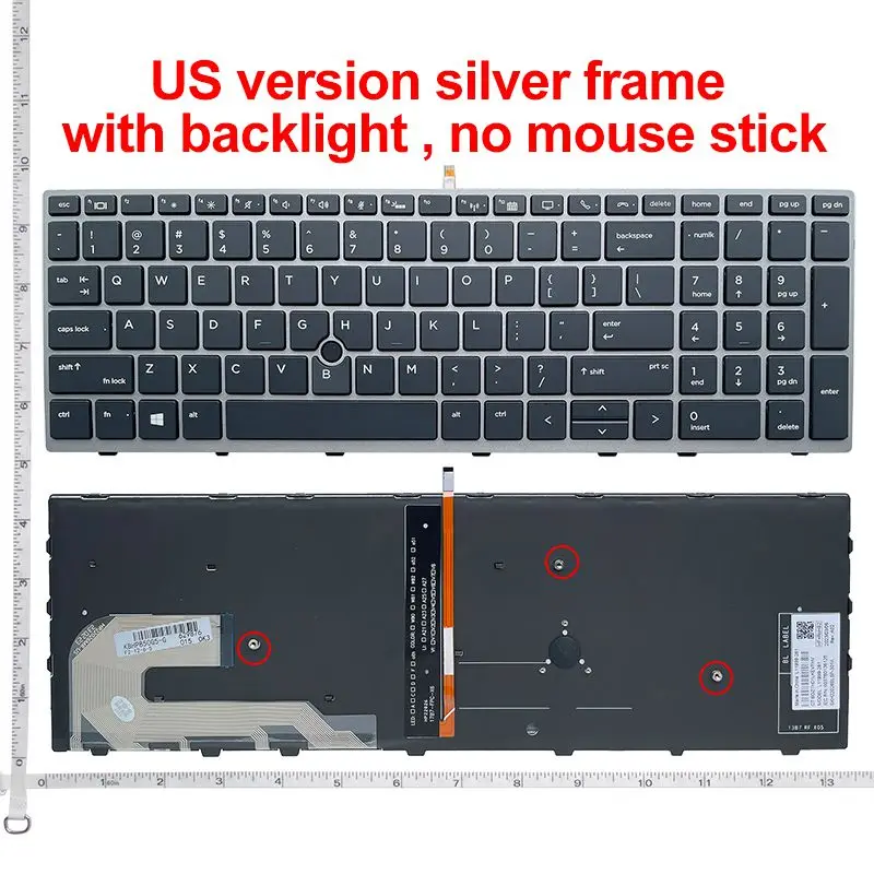 NEW US laptop keyboard FOR HP EliteBook  750 G5/750 G6/755 G5/755 G6/850 G5/850 G6/855 G5/855 G6 Zbook 15U G5/G6