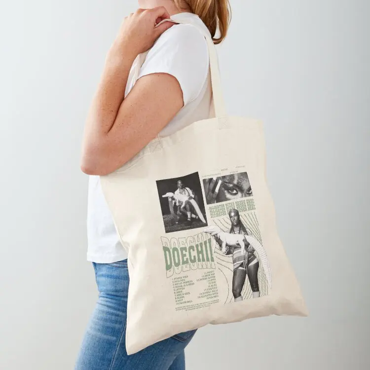 

Doechii Album Retro Vintage Tote Bag tote bag woman shopping bag Women's tote Custom