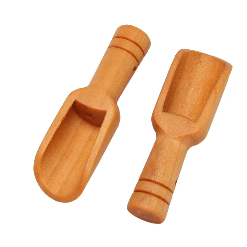 

ABWR-30Pcs деревянная мини-совок для соли, сахара, кофейная ложка, кухонный инструмент для приготовления пищи