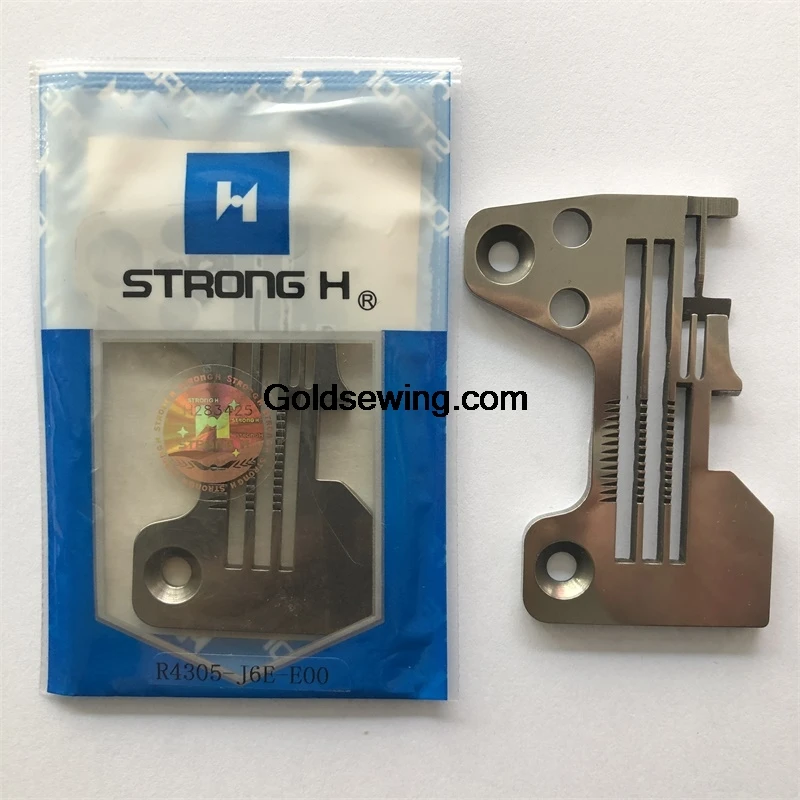 R4305-J6E-E00 R4305-J6E-E00(ZS) Needle Plate Strong H Iron Plate for Juki MO-6700 6714 Four Thread Overlock Sewing Machine 2*4.0