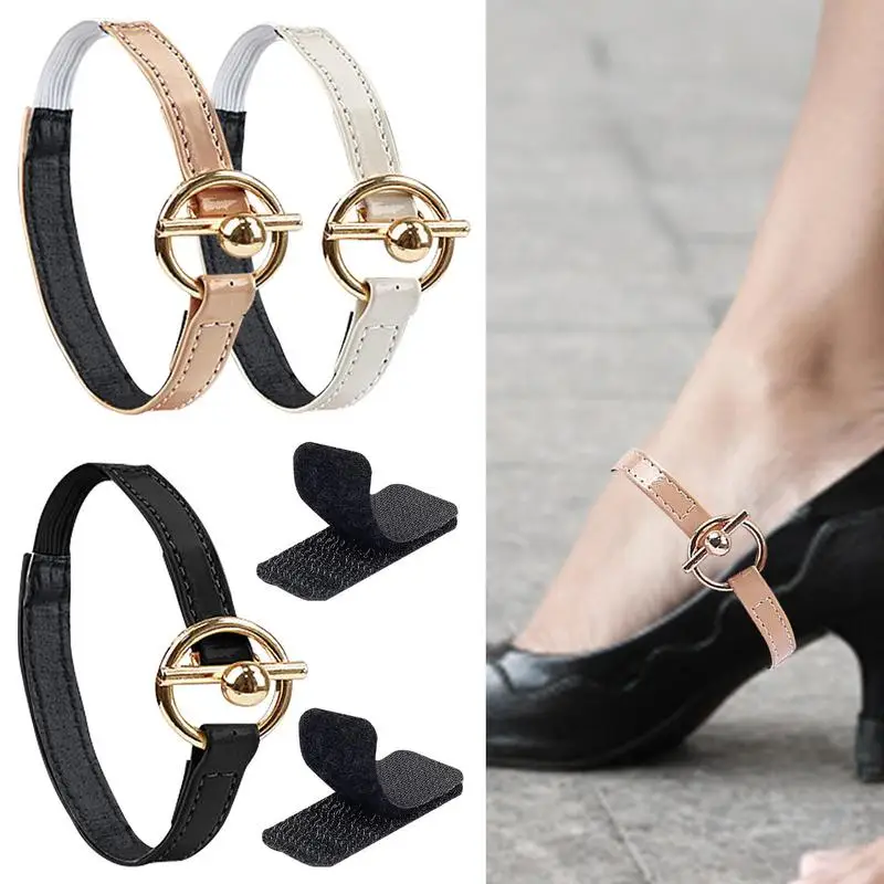 Detachable Shoe Straps for Heels Non-Slip Shoe Belt Strap with Buckle Shoe Strap Belt Band for Holding Loose High Heels Pumps