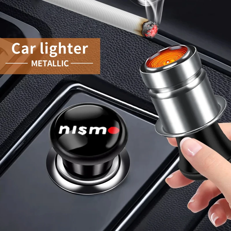 Car Windproof Flameless Cigarette Lighter Power Socket Plug Cigar Lighter For NissanTiida Teana Skyline Juke X-trail Almera