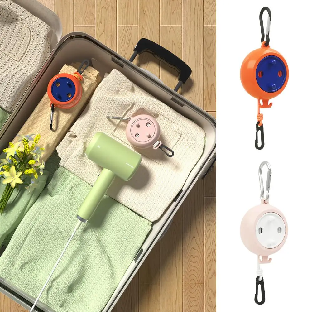 1PCS Retractable Clothes Drying Rack Rope Portable Camping Rope Travel Outdoor Drying Windproof Laundry Hotel U4R5