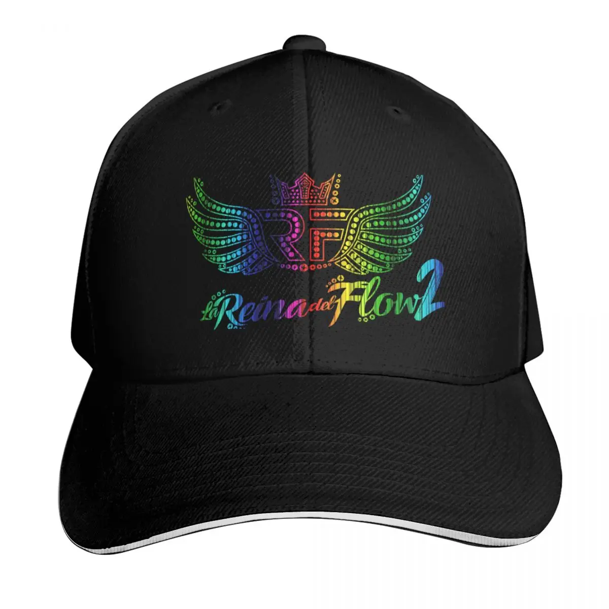 La Reina Del Flow, simple design Baseball Cap Adjustable Buckle Closure Moisture Wicking Quick Dry Curved Brim Classic Fit