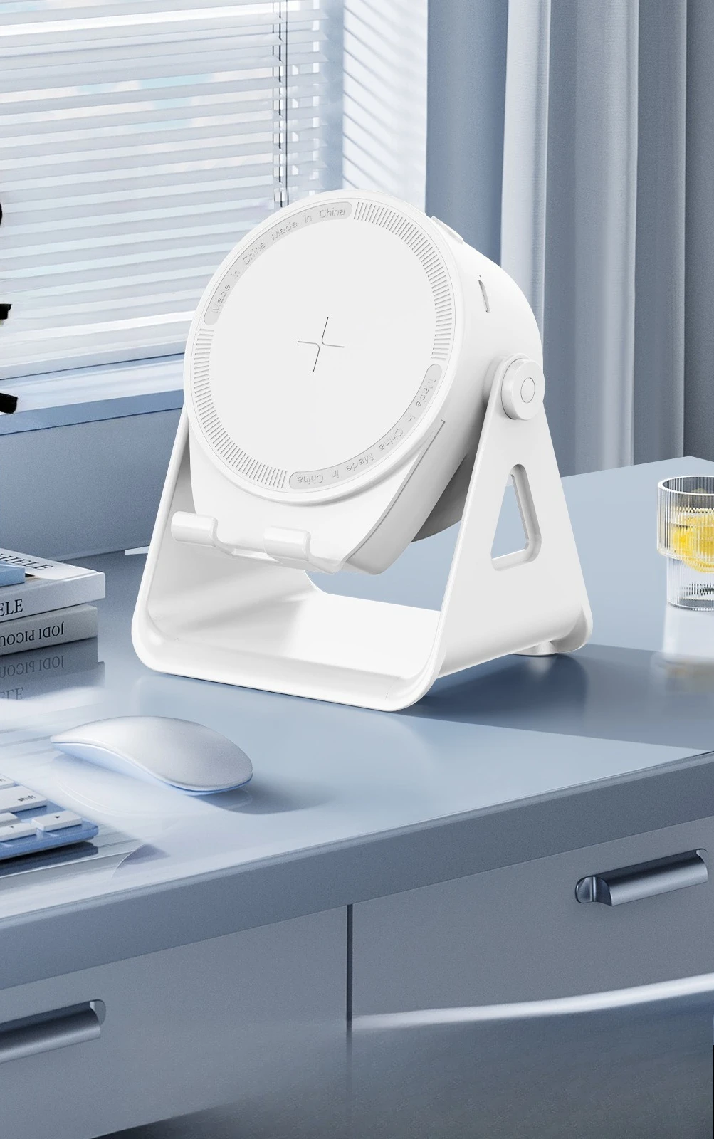 Multi-function wireless induction audio rotary phone holder RGB color light Bluetooth speaker 3-in-1