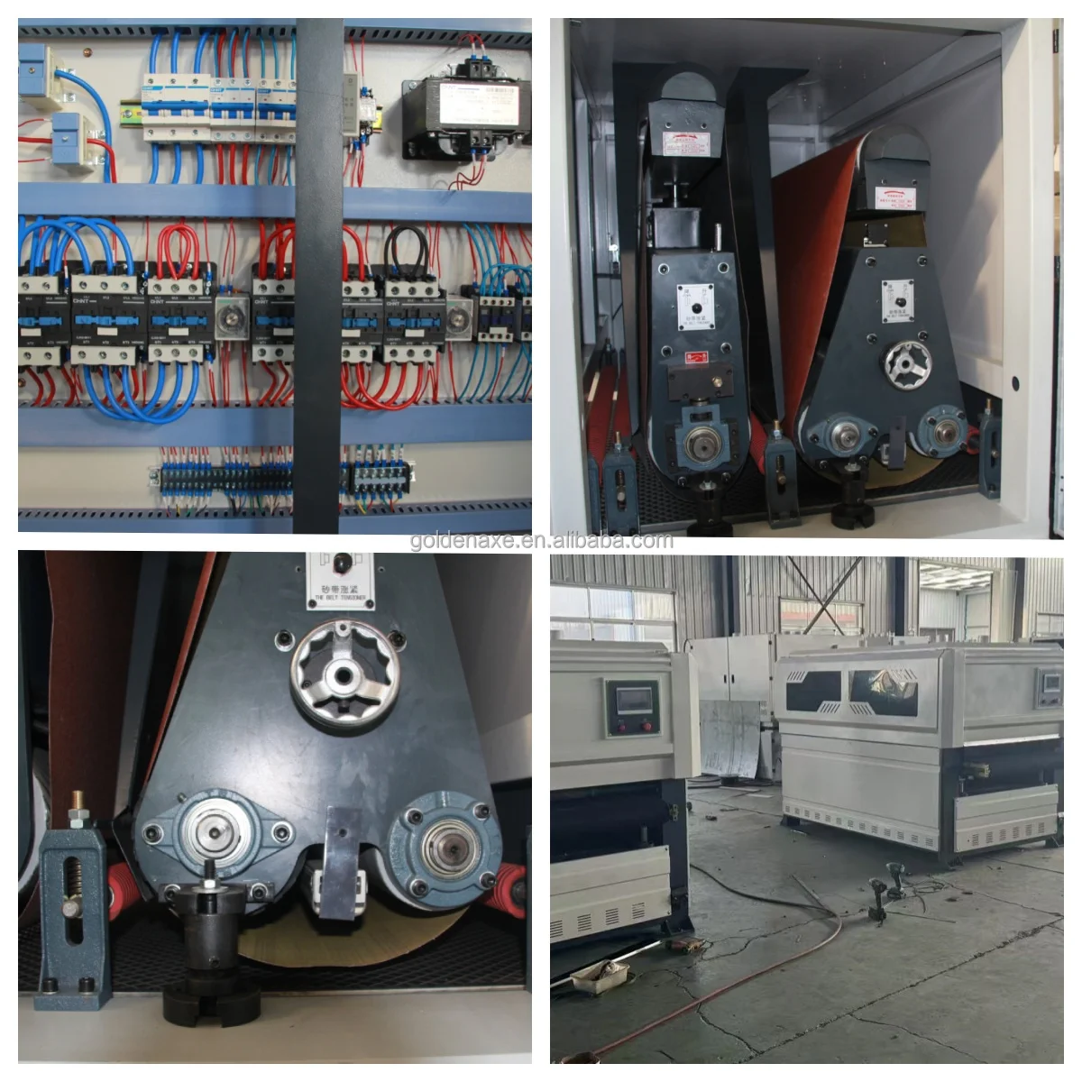 G&A Brand RP1500 37KW Engine Powered Wet Metal Stainless Steel Sheet Sander Water Abrasive Belt Sanding Machine Flat Polishing