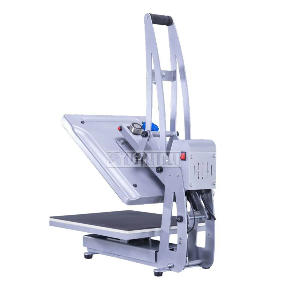 38 * 38cm Magnetic Semi-Automatic Sublimation Heat Press Machine T Shirt Heat Transfer Printer for Plate/Phone Case CH1702