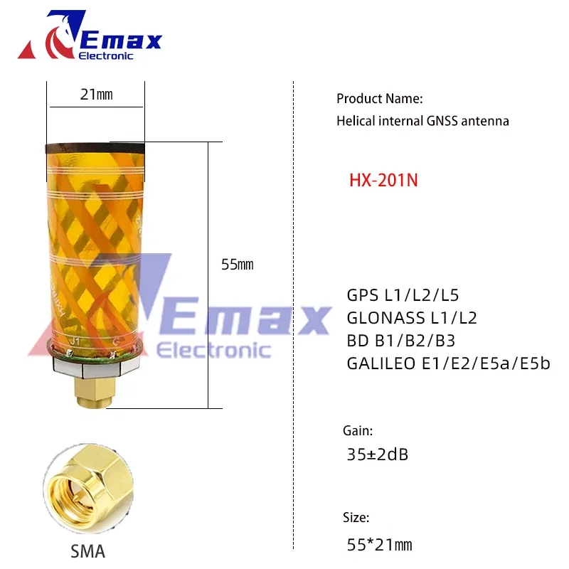 GNSS تحديد المواقع اللولب النمل HX-301N/BN 103N/BN 201N/BN 609N D1830 1911N SMA-J GPS BD غاليليو غلوناس RTK التفاضلية الطائرة بدون طيار النمل #4