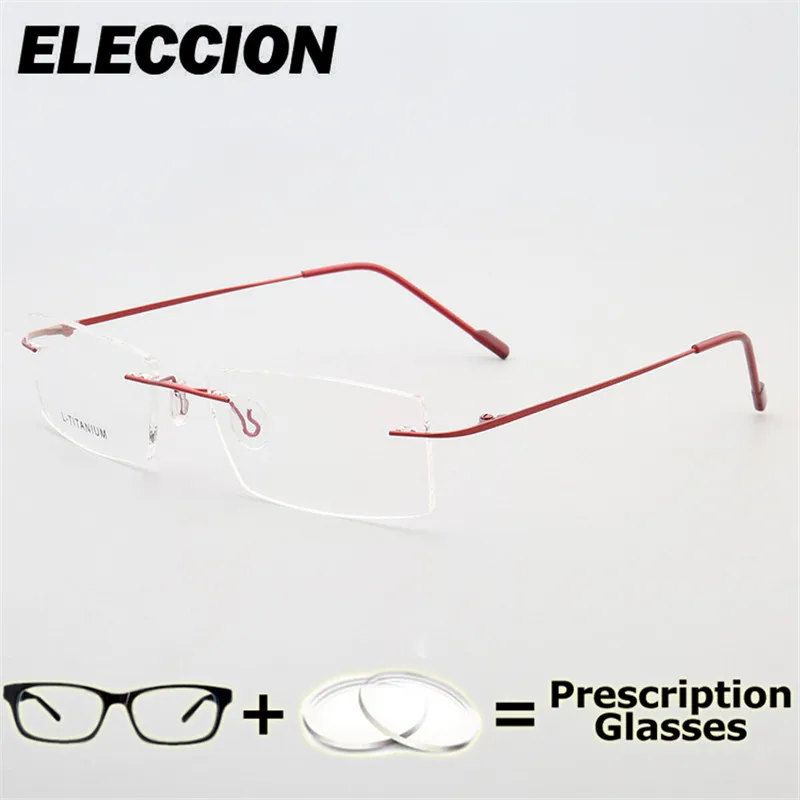 

ELECCION Myopia Elegant Women Computer Glasses Gradient Irregular Reading Glasses Anti Blue Ray Prescription glasses Frame