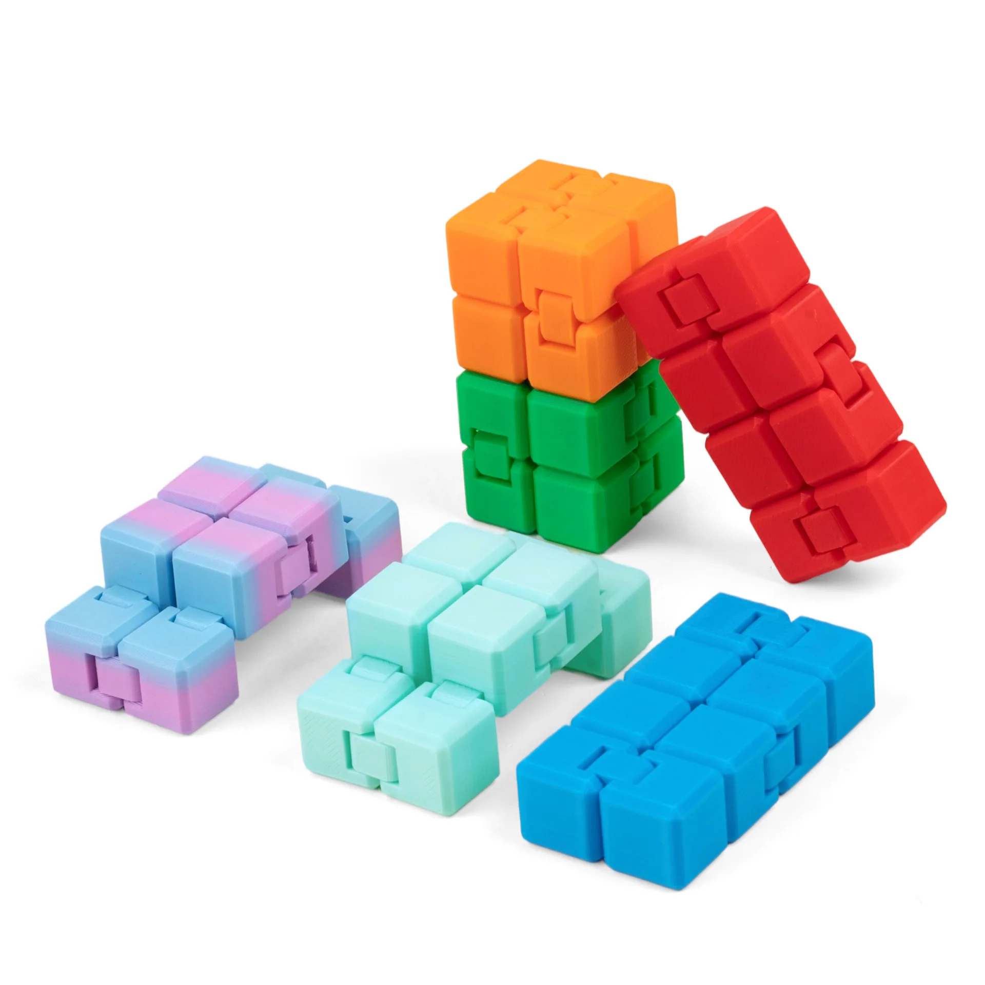 Infinity Magische Kubus Decompressie Fidget 3D Gedrukt Vervorming Kubus Kinderen Volwassenen Zintuiglijke Mini Gadget Stress Angst Speelgoed