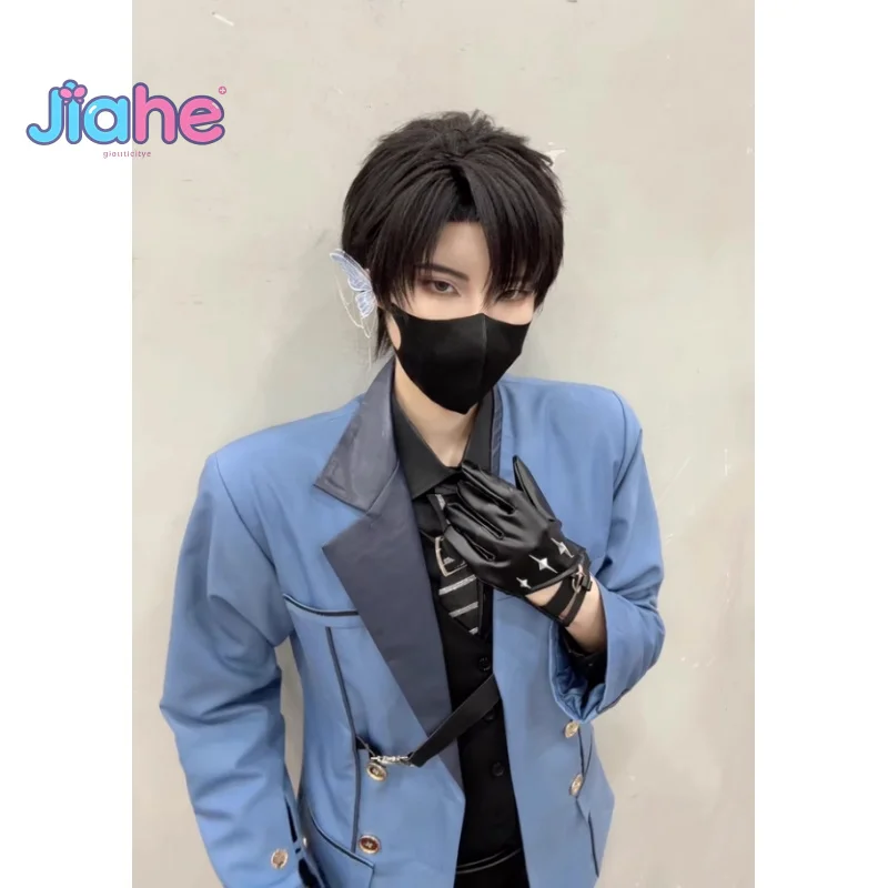 أزياء رافاييل كزيفير زين سيلوس لعبة الحب والعميق أزياء تنكرية لحفلات الهالوين بدلة وسيم وسراويل وقميص وربطة عنق للرجال مجموعة موحدة