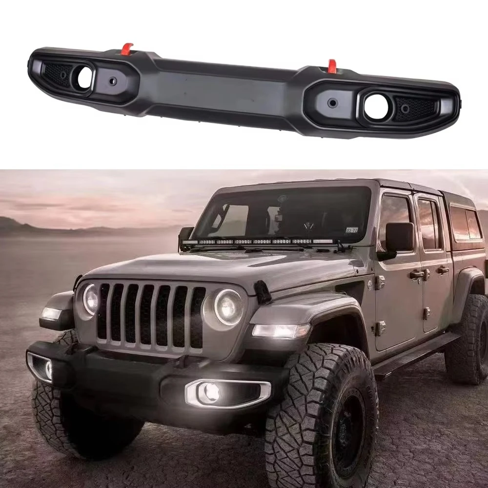 Lantsun JL1210 ABS Plastic Front Bumper with Sensor Holes  for wrangler JL 2018+