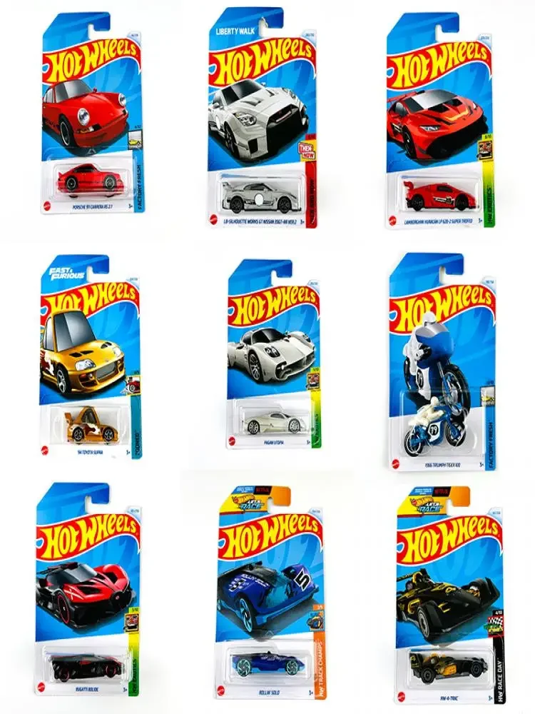 SALE3 2024 HOT WHEELS 1:64 nissan Lamborghini bugatti porsche Ford Dodge diecast alloy car model Children's toys and gifts