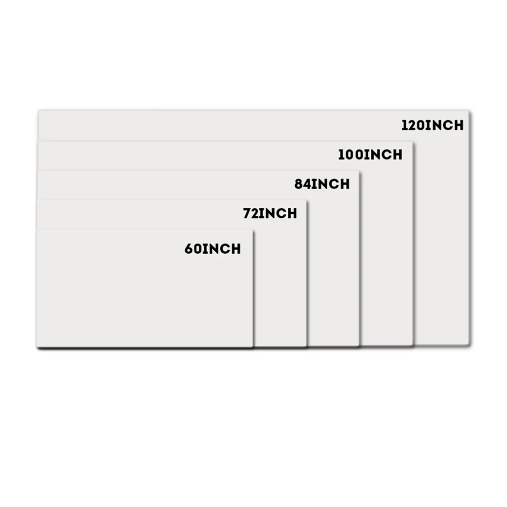 

HD Image 60-120 Inch Portable White Color Projector Curtain Foldable Projection Screen 16:9 for Home Theater Projector Accessory