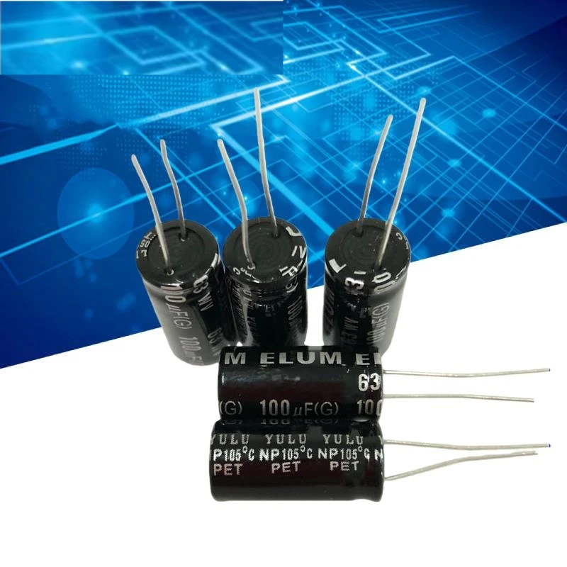 10PCS 100V 100uf NP non-polar mid-bass crossover electrolytic capacitor 63v 100uf 10X20mm
