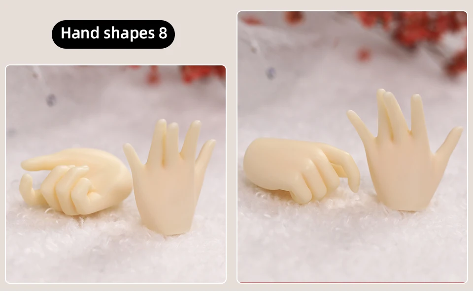 BJD Hands 1/4 Applies To The Hand Shape of The Minifee Resin Ball Jointed Doll Accessories Figures Toy
