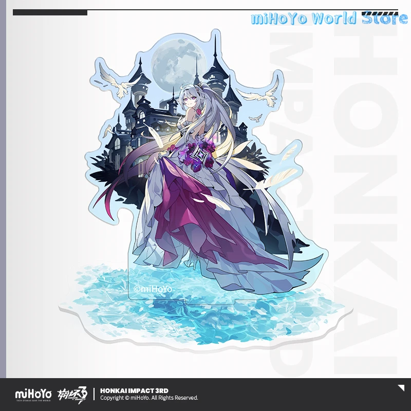 MiHoYo Official Genuine Honkai Impact 3 Kiana Kaslana Acrylic Original Action Kiana Image Acrylic Plaque Birthday Gifts