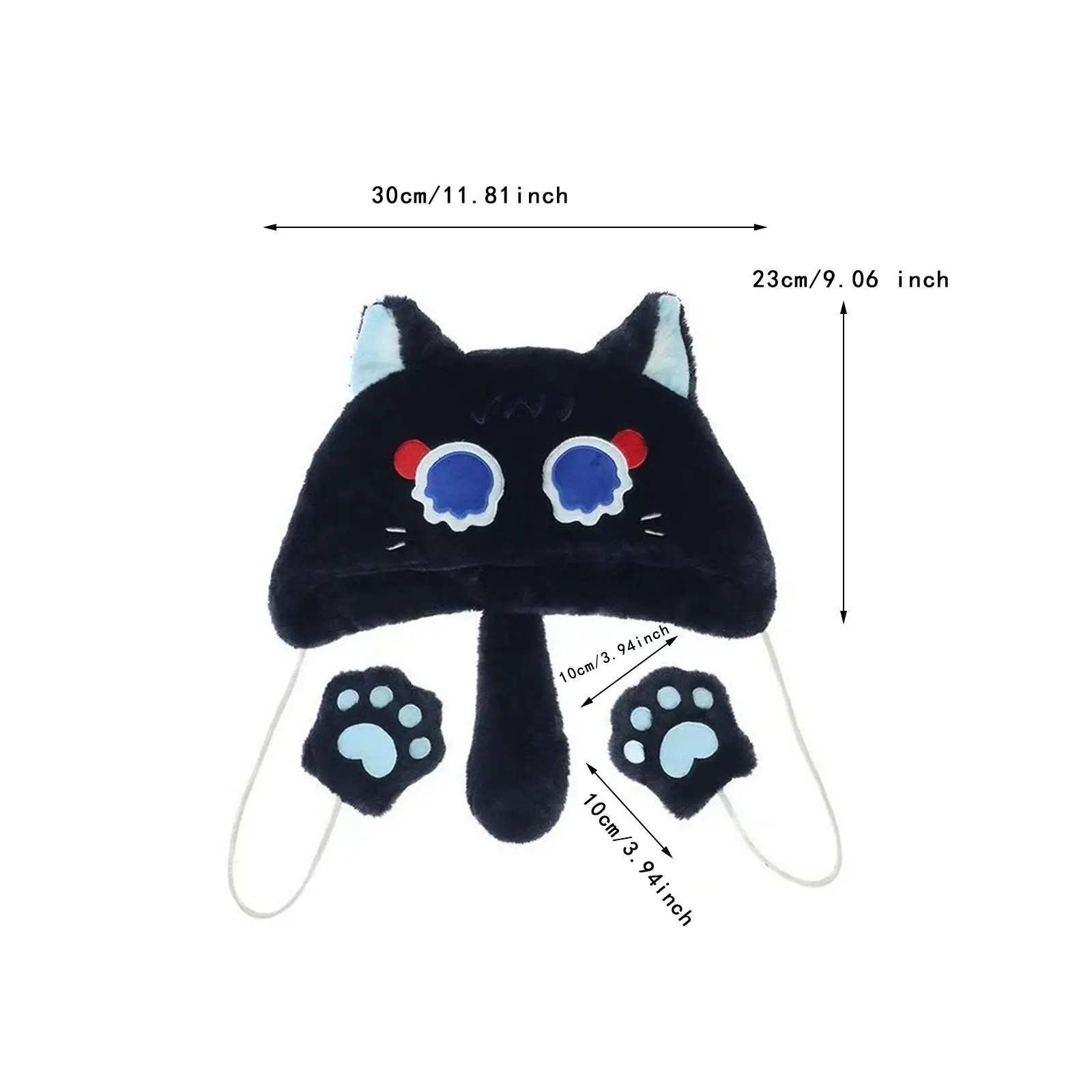 애니메이션 코스프레 모자 귀여운 고양이 귀 모자 재미 있은 레이디 귀 보호 모자 모자