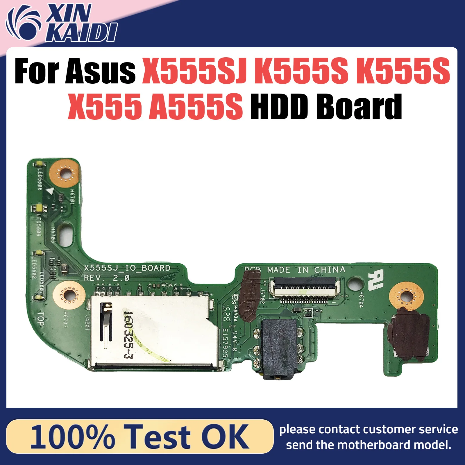 Original X555SJ For Asus X555SJ HDD board K555S K555S X555 A555S Perfect Work 100% Tested