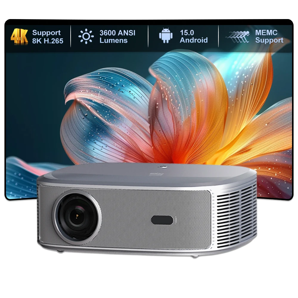 

Upgraded HQ11W 3600 ANSI 4K Projector Full HD 1080P Video Movie 5G WiFi LED Smart TV Game Mode Home Theater Cinema Beamer