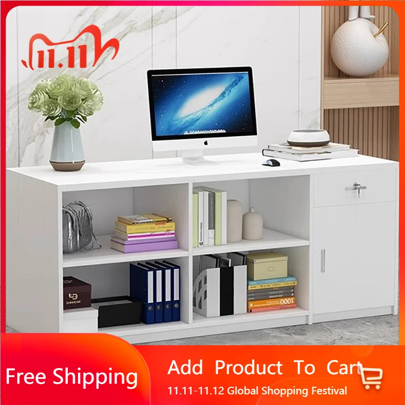 

Service Plastic Reception Desk Kitchen Modern Bar Reception Desk Salon Mostrador Nordic Office Bureau Chambre Trendy Furniture