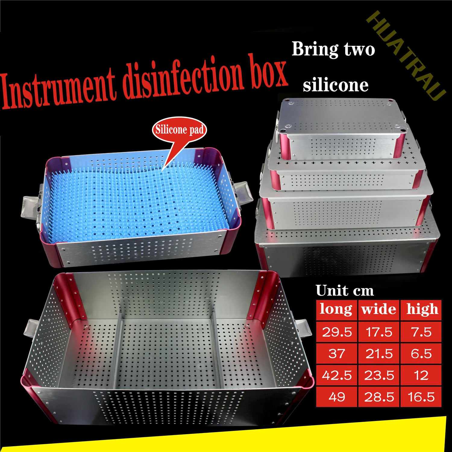 Medical microsurgical instrument disinfection box high temperature pressure sterilization surgical ophthalmic tool instrument